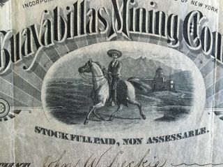 GUAYABILLAS MINING CO Stock 1889.  Honduras.  Gold & Silver Mines.  Central America 2