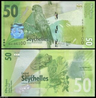 Seychelles - 50 Rupees 2016 Unc,  Pick