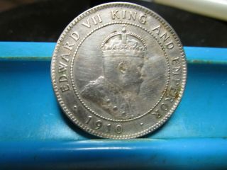 1910 - Jamaica - Large Penny - Xf/au (z11)