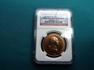 George Washington U.  S.  Presidential Series Commemorative Bronze Medal 859 3