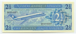 Netherlands Antilles 2 1/2 Gulden 1970,  P - 21