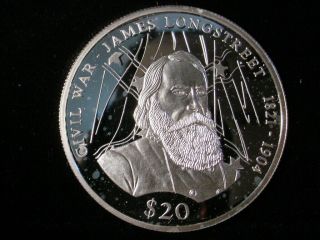 Republic Of Liberia - 2001,  $20 -.  925 Silver