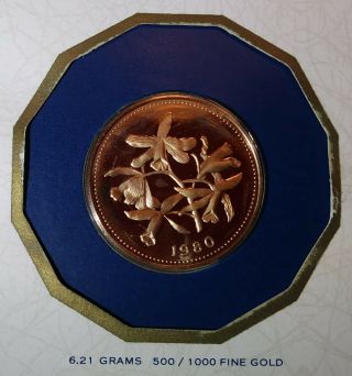 Franklin Belize 1980 $100 Gold Proof Coin 2