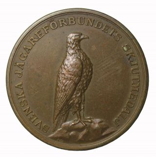 Early 20th Century Sweden Hunters Association Shooting Award Medal