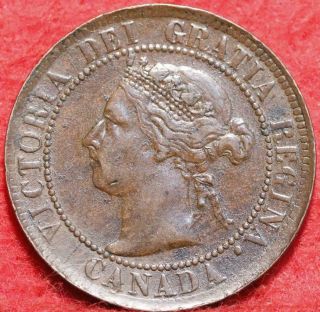 1895 Canada One Cent Foreign Coin