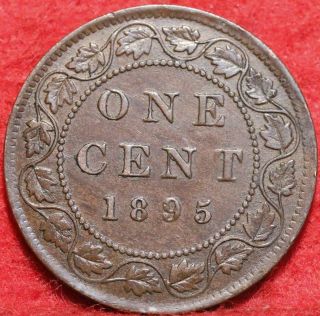 1895 Canada One Cent Foreign Coin 2