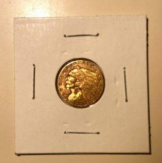 1909 - $2 1/2 Gold Indian Head Quarter Eagle Us Gold Old Coin,  $2.  5 Dollars