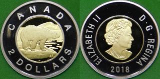 2018 Canada Toonie Graded As Proof From Set