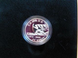 1998 Sterling 50 Cent Bowling Silver Coin Canada