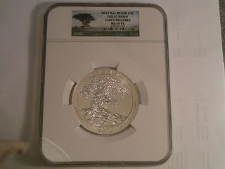 2013 5 Oz Silver America The Great Basin Early Release Ngc Ms 69pl