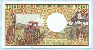 GABON 5000 Francs 1984 P6a AU/UNC 2
