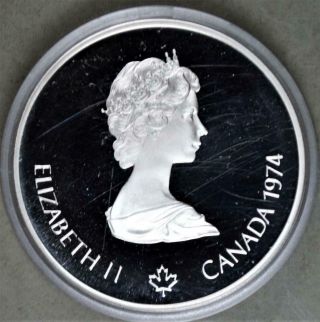 Canada 1974 5 Dollars Proof Silver Coin - Montreal Olympics Rowing 2