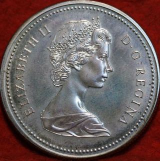 Uncirculated 1973 Canada 1 Dollar Silver Foreign Coin