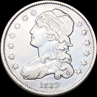 1832 Capped Bust Quarter About Uncirculated High End Philadelphia Silver No Res