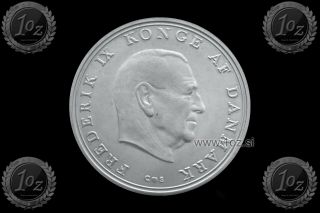 Denmark 10 Kroner 1968 (princess Wedding) Silver Commemor.  Coin (km 857) Xf,
