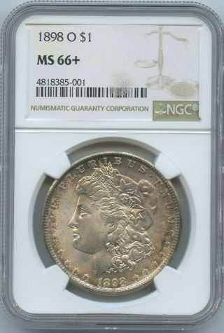 1898 - O $1 Morgan Silver Dollar Ngc Ms 66,