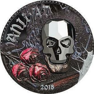 Equatorial Guinea 2018 1000 Fcfa Crystal Skull 1oz Silver Proof Coin
