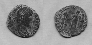 Magnus Maximus 383 - 388 Ae2,  A Coin.