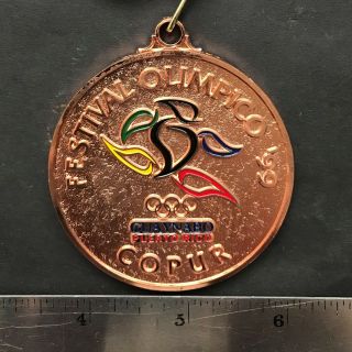 Puerto Rico Copur Festival Olimpico Guaynabo Sports Event Medal Bronze 3rd Place
