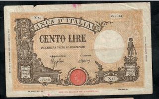 100 Lire From Italy 1944