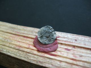 Cunimund Gepids In Sirmium Justinian I 560 - 567 Ad Silver 1/3 Siliqua 0,  45 Gr.  Rrr