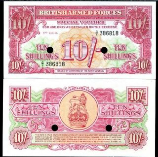 Great Britain British Armed Force 10 Shillings P M28 Unc