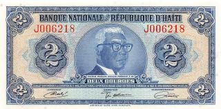 Haiti 2 Gourdes Nd.  1970 