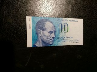 Finland Banknote 10 Marka 1986