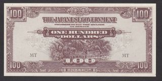 Malaysia / Japanese Government - 100 Dollars 1944 - Unc