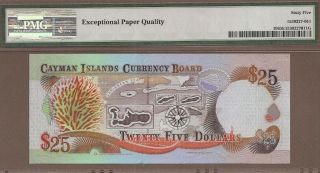 CAYMAN ISLANDS: 25 Dollars Banknote,  (UNC PMG65),  P - 19,  1996, 2