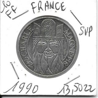 France:100 Francs 1990 Silver Xf (see Scans)