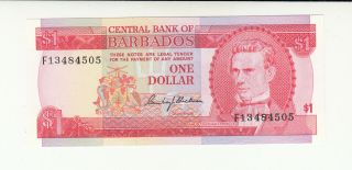 Barbados 1 Dollar 1973 Unc P29 @