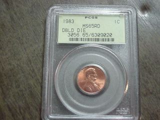 1983 Double Die Reverse Lincoln Cent Pcgs Ms 65 Red Ddr Certified Fs 801 Penny