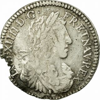 [ 512293] Coin,  France,  Louis Xiv,  1/12 Écu Au Buste Juvénile,  1670,  Aix En