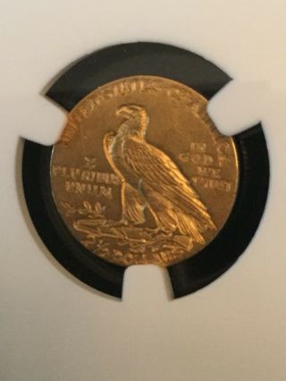 1914 G$2.  5 Indian Head Gold Quarter Eagle AU58 NGC US Gold Coin 4