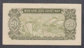 Vietnam North 20 Dong Banknote P - 60a ND 1951 UNC 2