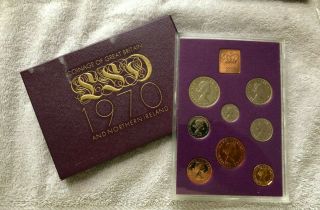 1970 Coinage Of Great Britain And Ireland 8 Coin Proof Set