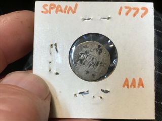 Mexico 1777 Mo Mf 1/2 Real.  903 Silver Colonial Spanish Coin