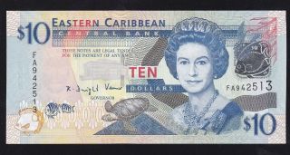 East Caribbean - - - - - 10 Dollars 2008 - - - - - A - Unc/unc - - - - - - -