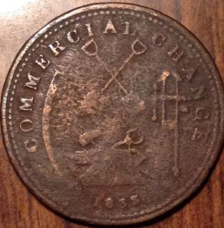 1833 Commercial Change Upper Canada Half Penny Token