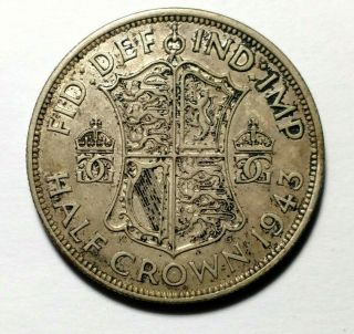 1943 1/2 Crown Of Great Britain 