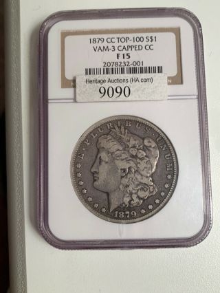 1879 Cc Morgan Silver Dollar Ngc F15