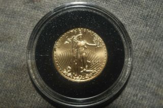 2009 American Eagle $5 Dollar 1/10 Oz.  999 Fine Gold Uncirculated With Case