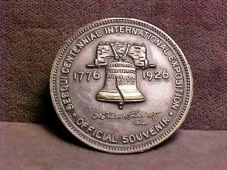 Philadelphia Pa Sesqui - Centennial Exposition Silver Medal 1926 Xf