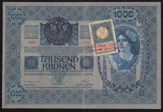 Yugoslavia - - 1000 Kronen 1902 - Seal / Stamp - - Ministry Seal - - - - - - Rrr