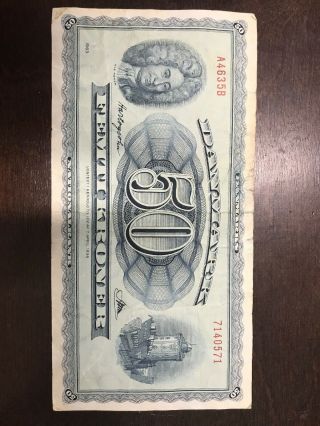 50 Kroner Danmark 1963