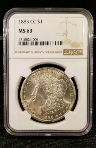 1883 Cc Carson City 90 Silver Morgan Dollar Ngc Ms 63
