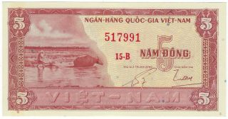 Viet Nam - South,  Nd (1955) 5 Dong P - 13a ( (unc))
