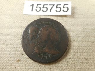 1795 Large Cent Plain Edge - Collector Grade Album Coin - 155755