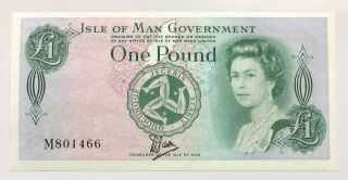 Isle Of Man - 1 Pound - 1983 - Tyvek/bradvek Polymer - Prefix M - P.  38 - S/n M 801466,  Unc